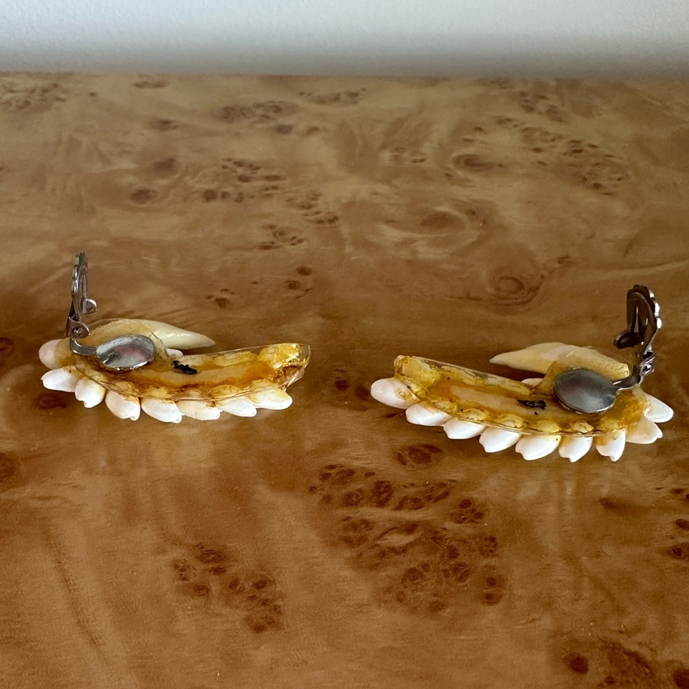 White Shell Earrings - image 3